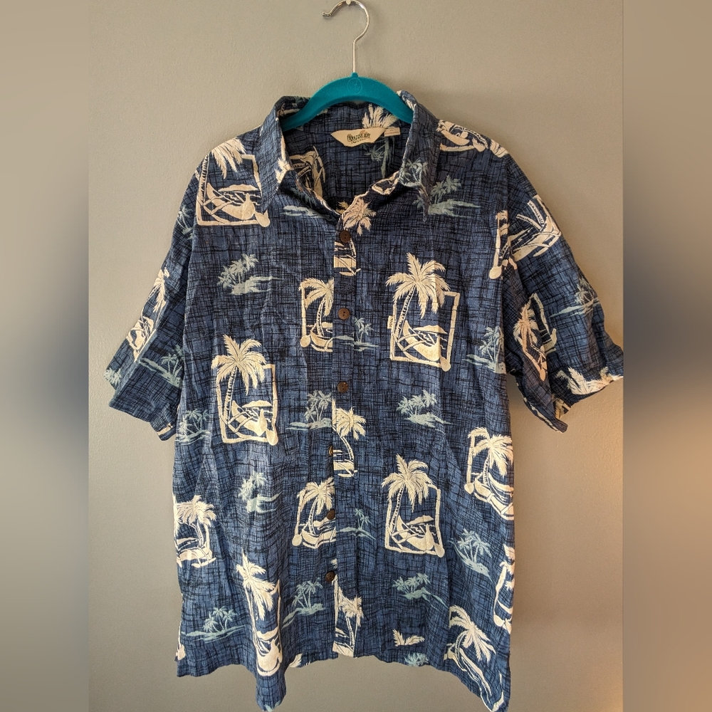 Paradise Bay XL Button Down Shirt Short Sleeve